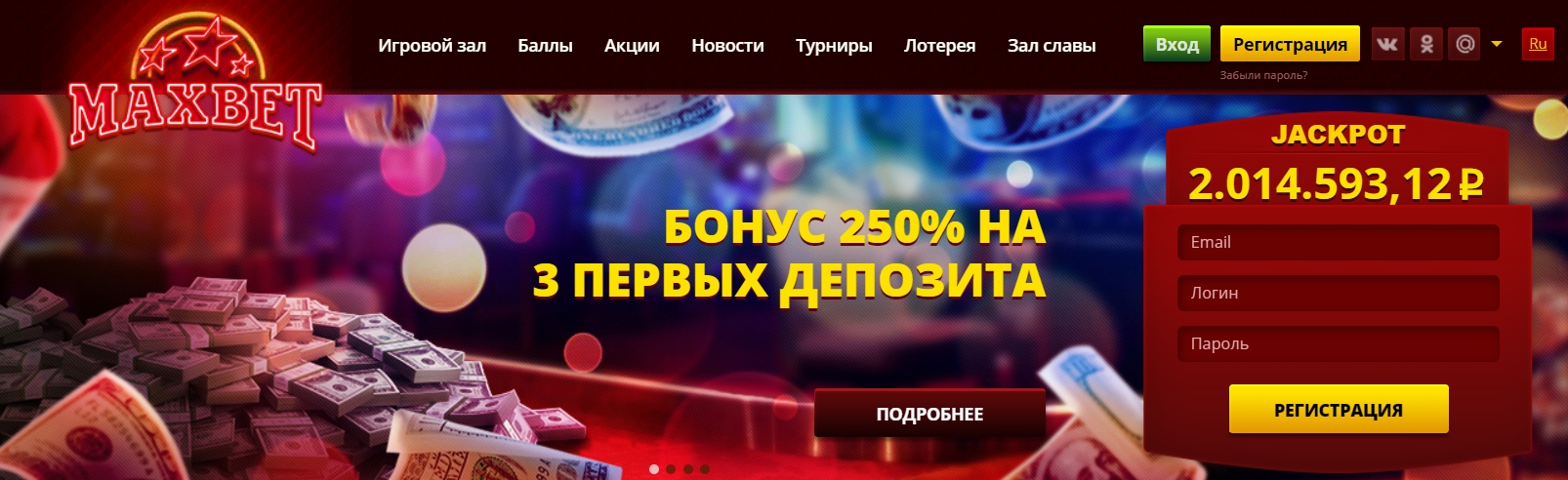 Бонусы на популярных игровых слот автоматах на сайте онлайн казино Максбетслотс