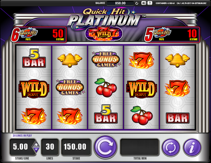 Игровой автомат Quick Hit - прогрессивный джекпот в онлайн казино Вулкан