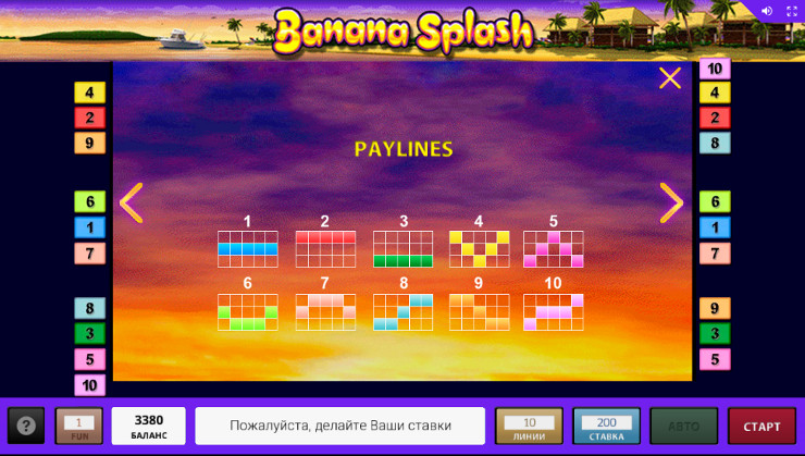 Игровой автомат Banana Splash в казино Вулкан Вегас - как правильно играть на деньги