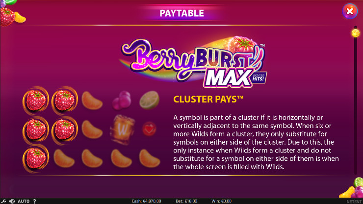 Игровой автомат Berryburst Max - выиграй в казино Вулкан, регистрация быстрая за 10 секунд