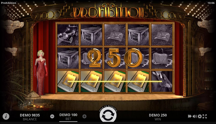 Игровой автомат Prohibition - выиграй в Адмирал Х казино, за регистрацию получай бонусы