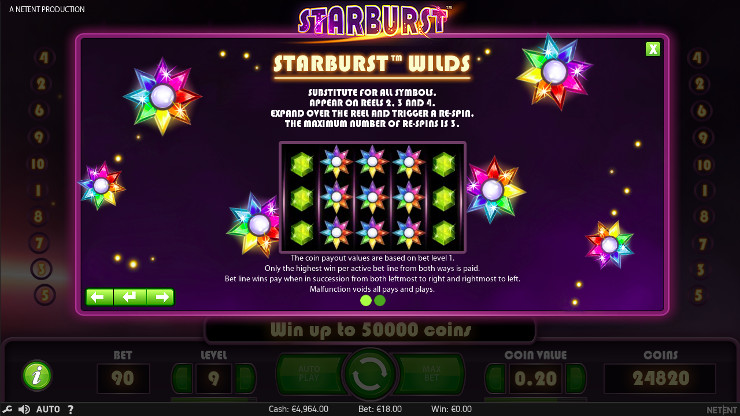 Игровой автомат Starburst - регулярно играй и выиграй в Вулкан Платинум казино