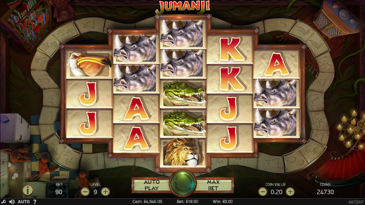 Игровой автомат Jumanji - в казино Адмирал Х испытай удачу
