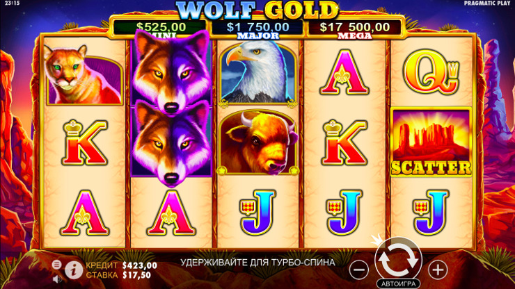 Игровой автомат Wolf Gold - сорви джекпот в казино Вулкан