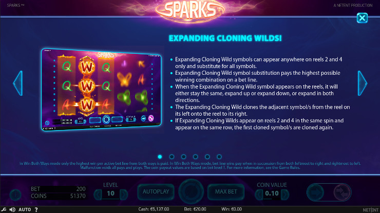 Игровой автомат Sparks - по крупному выиграй в Джойказино казино